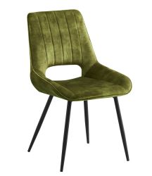 Трапезен стол К-324 маслина и черно