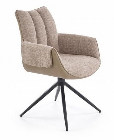 Трапезен стол К-579 бежово и черно