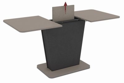 Трапезна маса LALI 120 разтегателна лате и черно